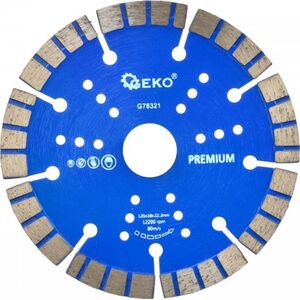 Geko TARCZA DIAM.125X10X22,2MM TURBO GEKO PREMIUM BY LASER(100) G78321 GEKO