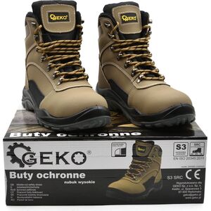 Geko Buty ochronne model nr 7 nubuk wysokie S3 SRC - r. 40 (10)