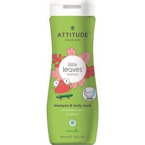 Attitude Little Ones, Płyn do mycia i szampon 2w1, Arbuz i Kokos, 473 ml