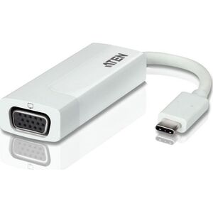 Adapter USB Aten USB-C - VGA Biały  (UC3002A-AT)