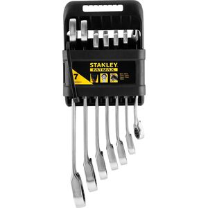 Stanley Klucze pł-ocz.z grzech.i przeł.8-19mm 7szt.