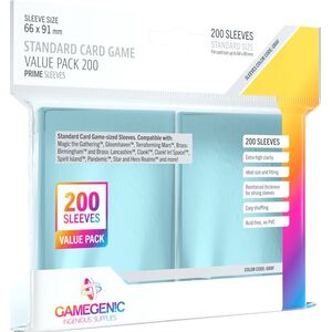 Gamegenic Gamegenic: Prime Value Sleeving Pack (66x91 mm) 200 sztuk, Clear