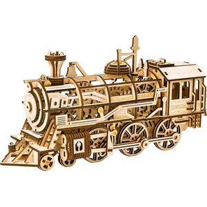 Robotime Technology ROBOTIME Drewniany Model Puzzle 3D Lokomotywa