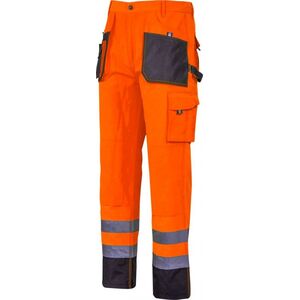 Lahti Pro SPODNIE OSTRZEGAWCZE CZARNO-POMARAŃCZOWE, "3XL", CE, LAHTI