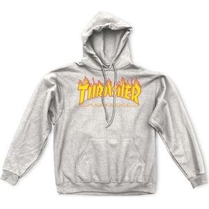 Thrasher Bluza męska z kapturem Thrasher Hood Flame Gre M