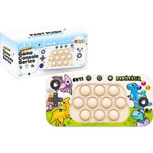 LeanToys Gra Zręcznościowa Konsola Pop It 4 Tryby Gry Dinozaury