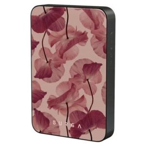Burga Gunmetal Magnetic Powerbank - magnetyczny powerbank 5000 mAh kompatybilny z MagSafe, kabel USB-C - USB-C w zestawie (tender kiss)
