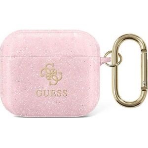 Guess Etui ochronne GUA3UCG4GP Glitter Collection do AirPods 3 różowe