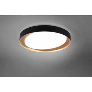 Lampa sufitowa Trio RL Nowoczesny plafon czarny Trio RL Zeta LED R62712402