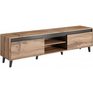 Cama Meble Szafka RTV NORD II 170cm dąb wotan/antracyt