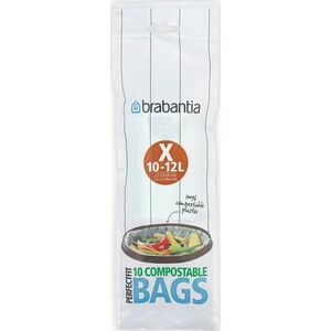Brabantia Worki na śmieci Bio biodegradowalne rozm X 10-12 L 10 szt