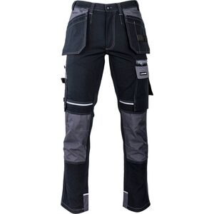 Lahti Pro SPODNIE CZARNO-SZARE ZE WZMOCNIENIAMI, "2XL", CE, LAHTI
