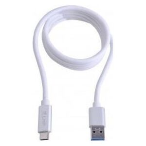 Kabel USB LMP USB-A - USB-C 1 m Biały (LMP-USBC-USBA-CA-S)