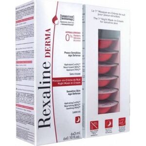 Rexaline Rexaline Derma Night Mask-in-Cream Maseczka do twarzy 6x3ml
