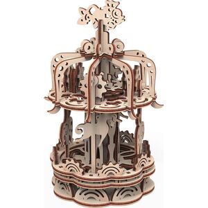 Mr.Playwood Mr.Playwood Drewniany Model Puzzle 3D Karuzela S