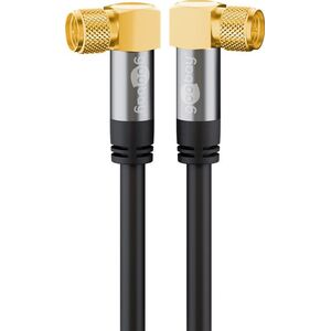 Kabel Goobay Antenowy (F) 1m czarny (70567)