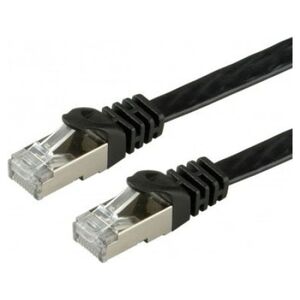 Value VALUE PatchCord Kat.6 FTP płaski czarny 1.5m
