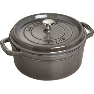 STAUB Garnek żeliwny okrągły 40500-246-0 3 8 l grafitowy