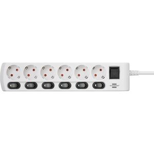 Listwa zasilająca Brennenstuhl Socket Line 6 gniazd 2 m biała (1153110126)