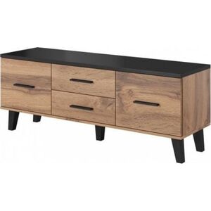 Cama Meble RTV LOTTA 140 2D2S wotan + czarny mat
