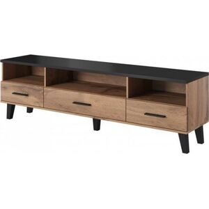 Cama Meble RTV LOTTA 180 3S3K wotan + czarny mat