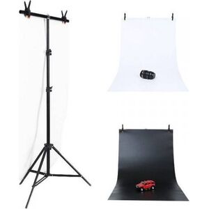 Puluz Statyw do mocowania tła fotograficznego 70x200cm + tła fotograficzne 2 szt. DCA0976