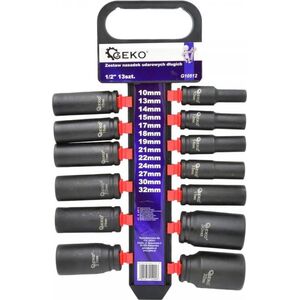 Geko ZESTAW NASADEK UDAROWYCH DŁUGICH 1/2" 13SZT.(5) G10512 GEKO