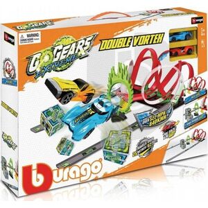Bburago Tor wyścigowy GO Gears Extreme Double Vortex z 2 samochodami