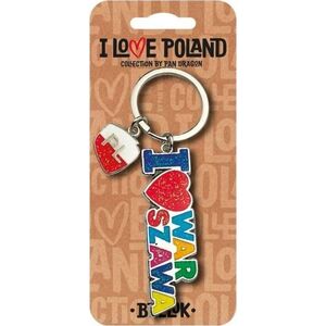 Breloczek Pan Dragon Brelok I love Poland Warszawa ILP-BRE-B-WAR-06