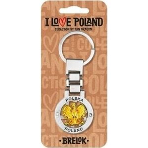 Breloczek Pan Dragon Brelok I love Poland Polska ILP-BRE-E-PL-02