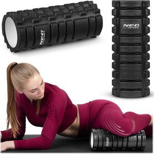 Neo-Sport Roller do ćwiczeń 33x14cm czarny (NS-953)