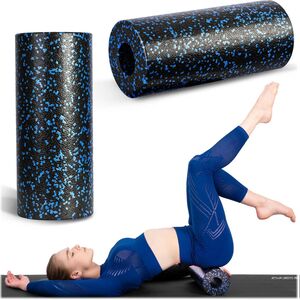 Neo-Sport Roller do ćwiczeń 33x14cm czarno-niebieski (NS-954)