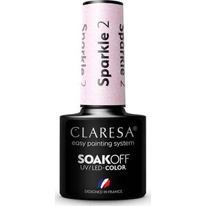 Claresa Claresa Soak Off UV/LED Sparkle lakier hybrydowy 2 5g