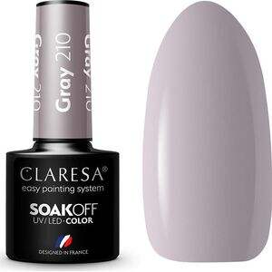 Claresa Claresa Soak Off UV/LED Gray lakier hybrydowy 210 5g