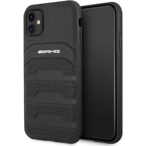 Mercedes AMG AMHCN61GSEBK iPhone 11 6,1" czarny/black hardcase Leather Debossed Lines