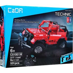 1life Klocki R/C Autko Terenowe Czerwone EE