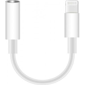 Adapter USB Platinet Lightning - Jack 3.5mm + Lightning Biały  (PMMA9825)