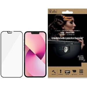 PanzerGlass PanzerGlass E2E Microfracture iPhone 13 Mini 5,4" CamSlider Swarovsky Case Friendly AntiBacterial czarny/black 2750