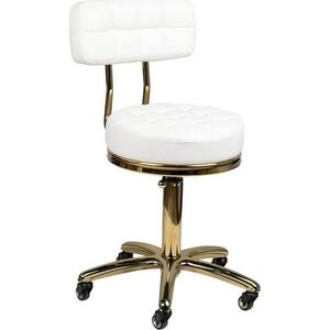 Activeshop Krzesło kosmetyczne GOLD AM-961 białe universal