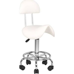 Activeshop Taboret kosmetyczny 6001 biały universal