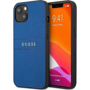 Guess Etui Guess GUHCP13SPSASBBL Apple iPhone 13 mini niebieski/blue Saffiano Strap