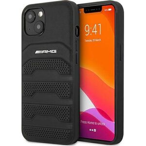 Mercedes Etui Mercedes AMG AMHCP13SGSEBK Apple iPhone 13 mini czarny/black hardcase Leather Debossed Lines
