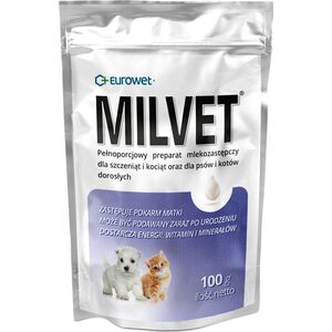 EUROWET Eurowet Milvet mleko zastępcze dla szczeniąt i kociąt 100g