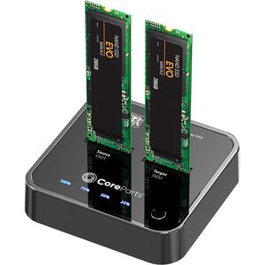 Stacja dokująca CoreParts USB3.2 Type C (10 Gbps) SATA M.2 SSD cloner, stacja dokująca z funkcją klonowania
