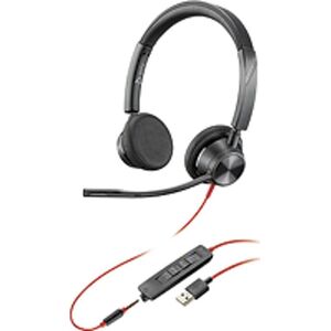 Słuchawki Poly POLY Blackwire 3320 Zestaw słuchawkowy Przewodowa Opaska na głowę Biuro/centrum telefoniczne USB Type-C Czarny
