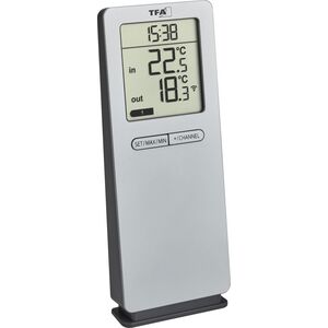TFA TFA 30.3071.54 silver LOGO 2.0 RC Thermometer