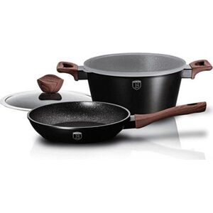 Berlinger Haus Garnek 4L + Patelnia 24cm z pokrywką Berlinger Haus Ebony Rosewood (BH/6782)