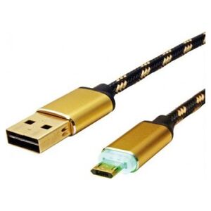 Kabel USB Roline USB-A - 1 m Żółty (11.02.8319)