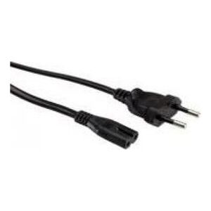 Kabel zasilający Value Value Kabel zasilający Euro 2-pin czarny 1.8m