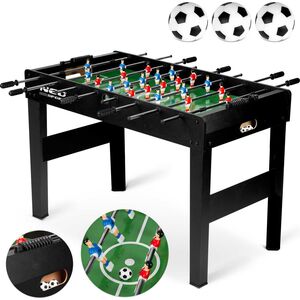 Neo-Sport Stół do gry w piłkarzyki, czarny 118x61x79 cm (NS-805)